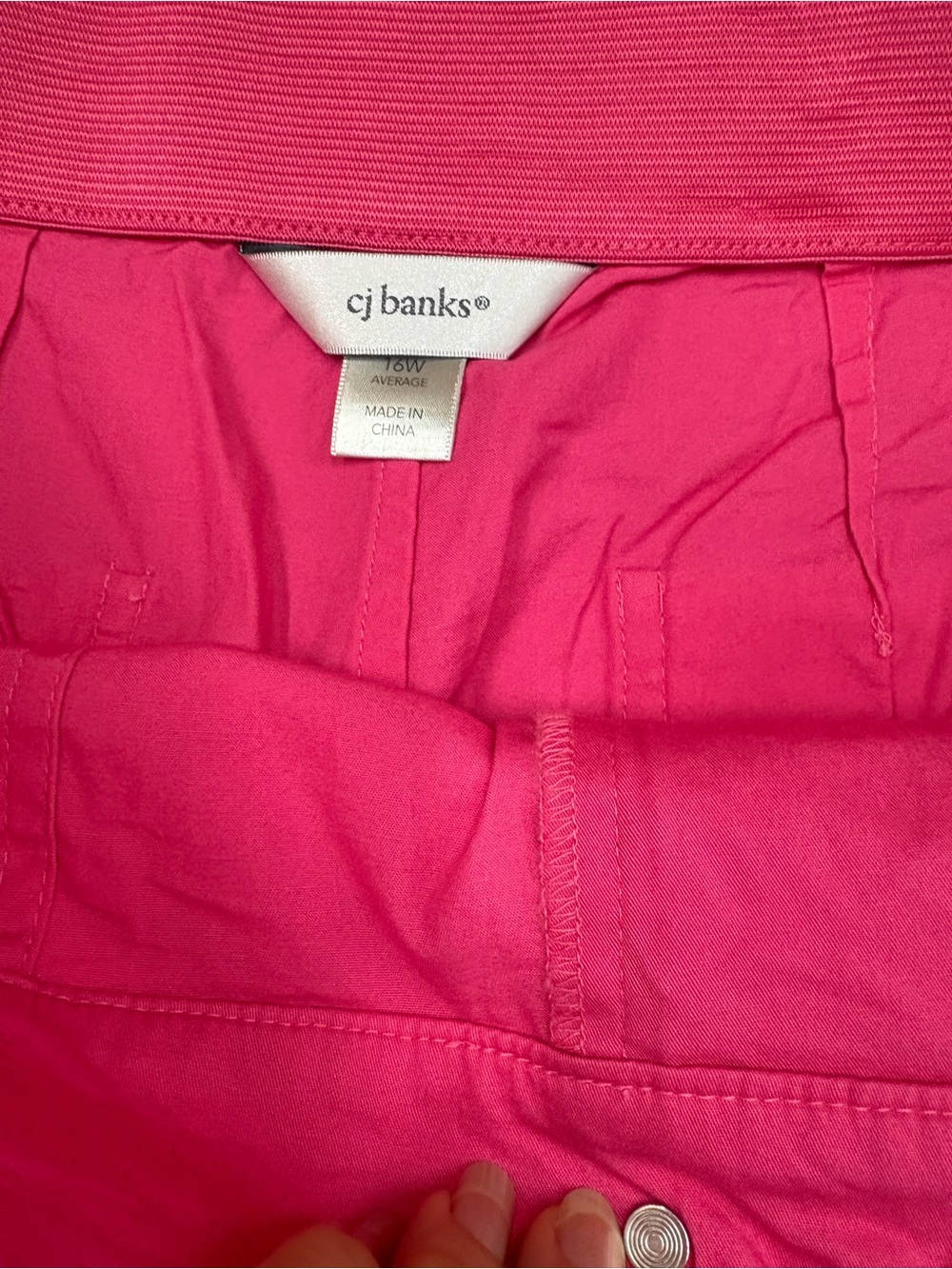 CJ Banks ladies size 16W Hot Pink Bermuda Shorts - Picture 2 of 9